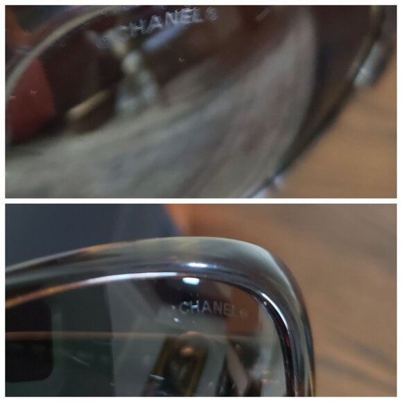 Authentic Vintage Chanel Oversized Iconic Double C Butterfly Sunglasses W/ Case - Picture 4 of 16